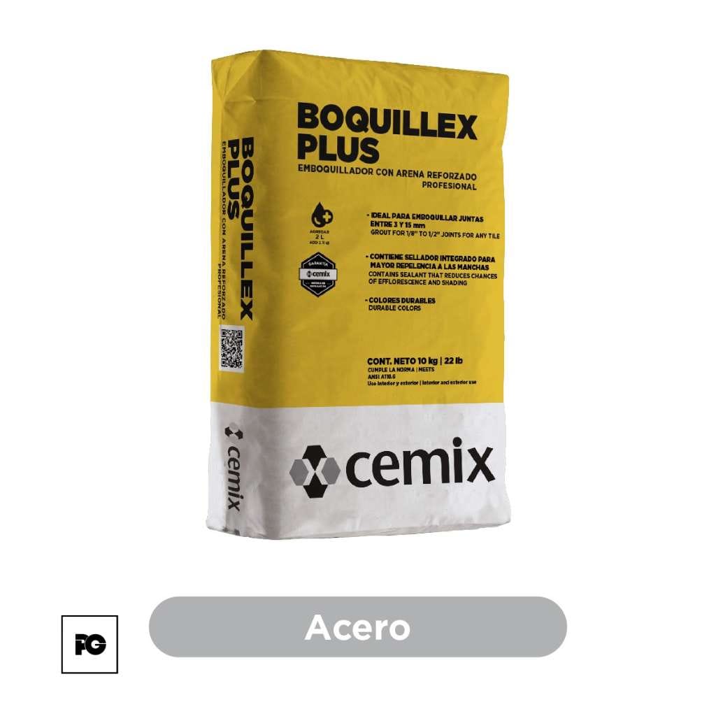 emboquillador con arena-10kg-acero-cemix-ok | Plomería García