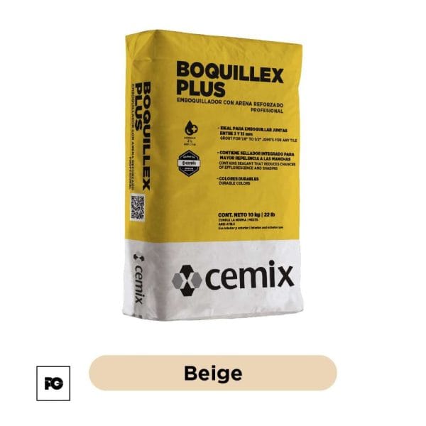 emboquillador con arena-10kg-beige-cemix-ok | Plomería García