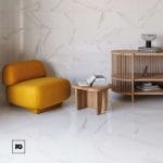piso ceramico color blanco-60x60-alto brillo-sain-porcelanite-ok | Plomería García