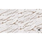 Piso ceramico color blanco-60x60-brillante-interior-ariela-vitromex-2-ok | Plomería García White marble tiles with brown veining arranged in a grid pattern, with an fg logo in the bottom-right corner.