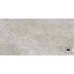 Piso ceramico gres color grey-60x120-mate-interior-exterior-amsterdam-castel-ok | Plomería García Gray marble texture background with a small 'pg' logo in the bottom-right corner